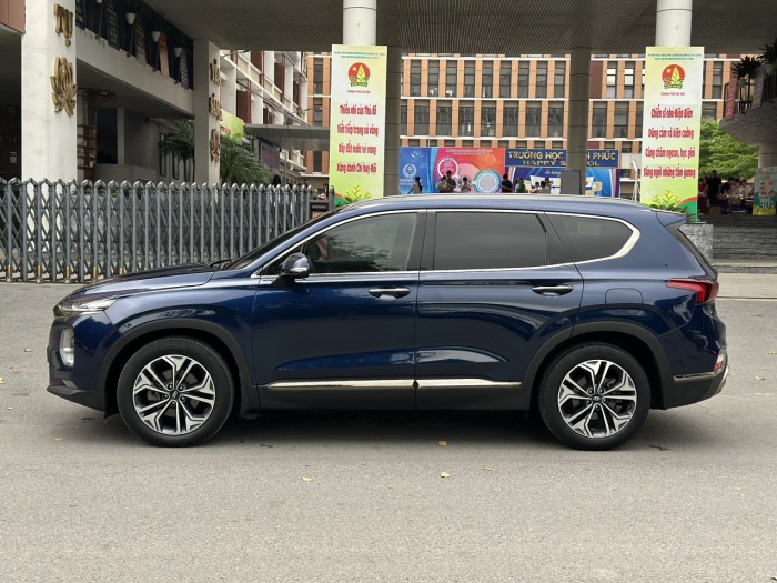 Huyndai Santafe 2.2 Premium 2019 xanh.